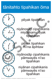 Clocks - Reading Time (Plains Cree Y)